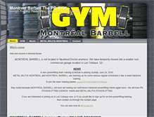 Tablet Screenshot of montrealbarbell.com